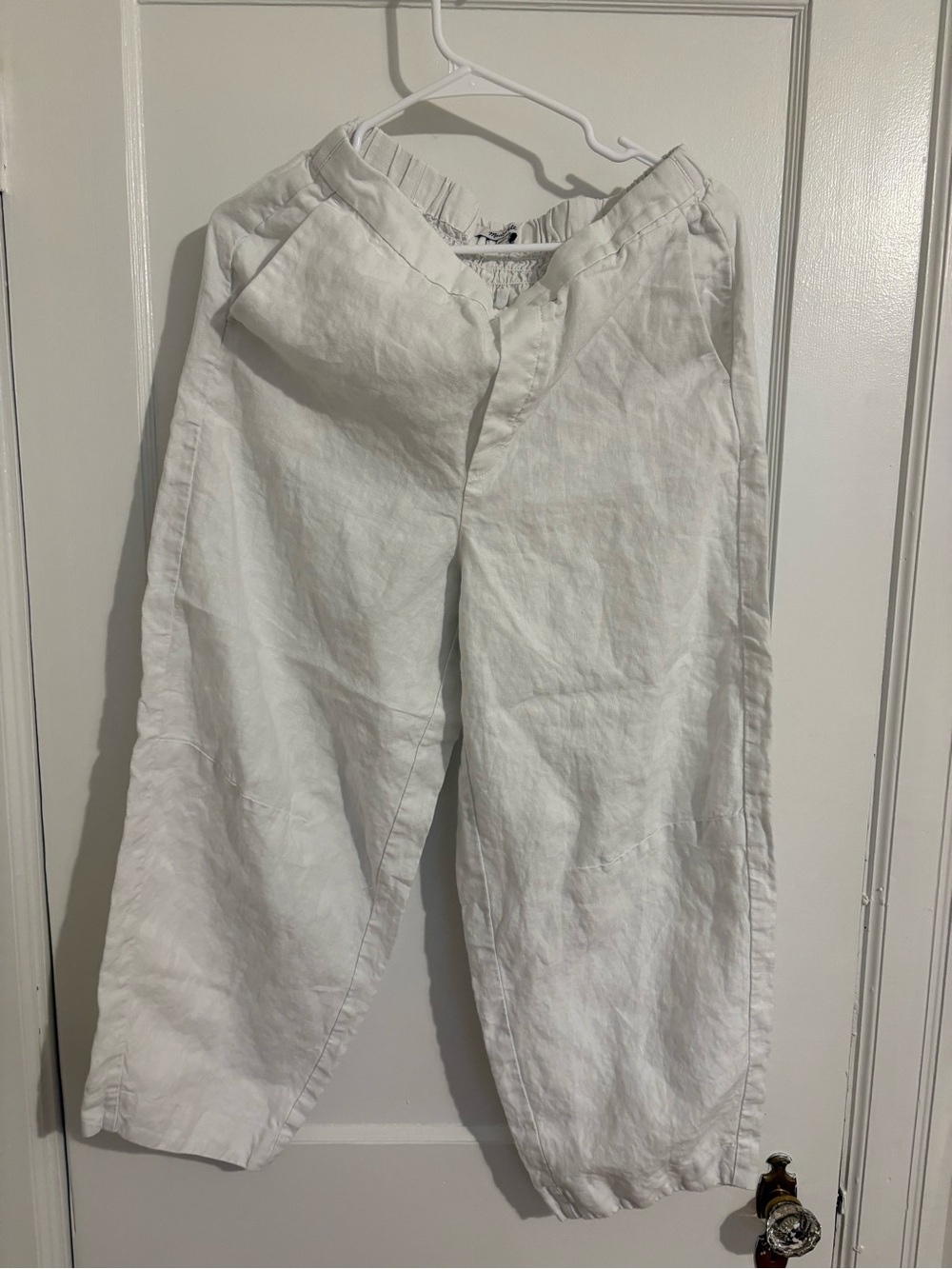Madewell Women’s Linen Pull on Barrel Style Pant